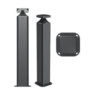 IP65 FUJI Bollard 4CCT Black Square / Round