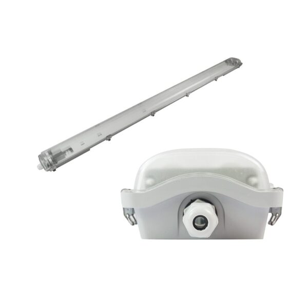 Zen Tri-Proof 5ft PC IP65 Fixture for 2xT8 LED Tubes - PioLED