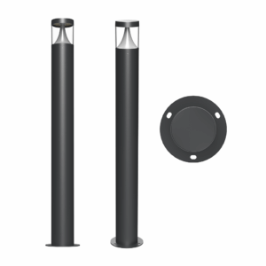 IP65 EVEREST Bollard 4CCT Black Square / Round